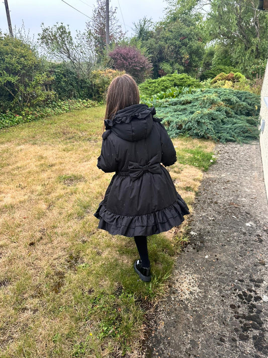 PRE ORDER Love & Learn Girls Black Ruffles Jacket