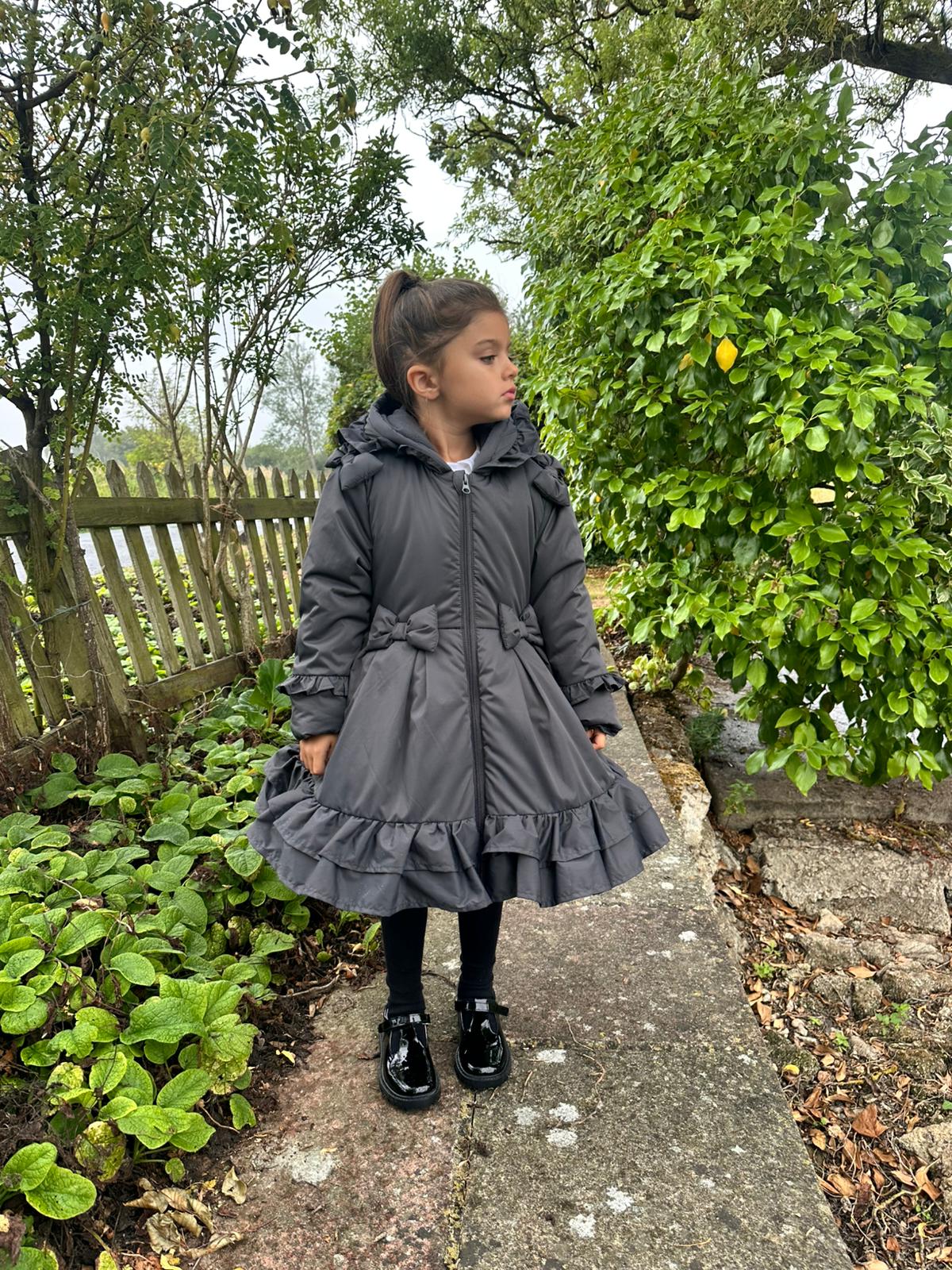 PRE ORDER Love & Learn Girls Grey Ruffles Jacket