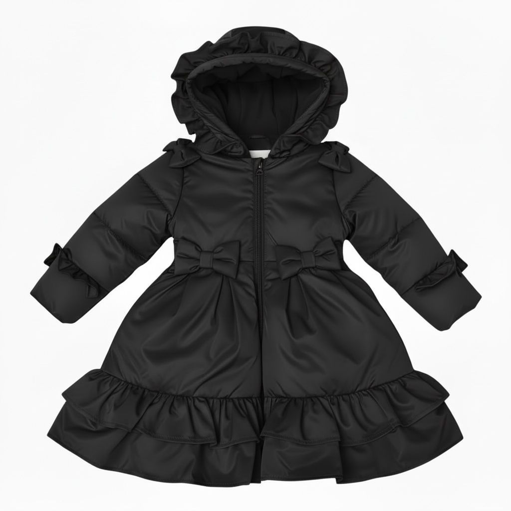 PRE ORDER Love & Learn Girls Black Ruffles Jacket