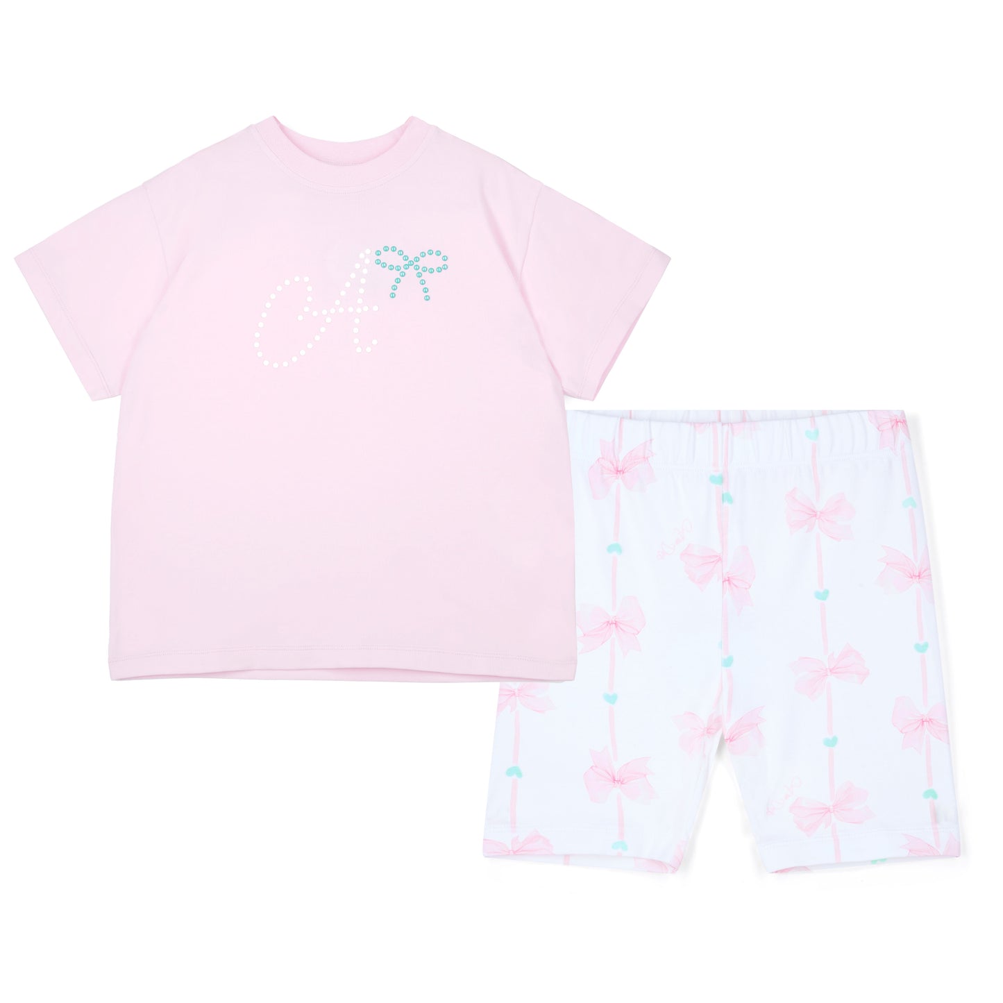 PRE ORDER ADee Pink Cycling Short Set Rebecca