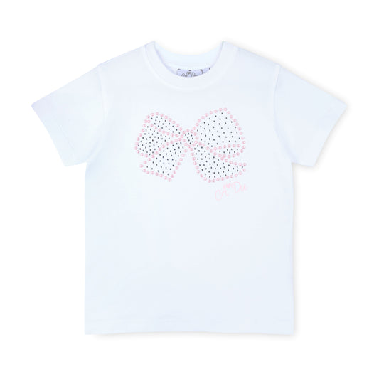 PRE ORDER ADee White Bow Skort Set Rose