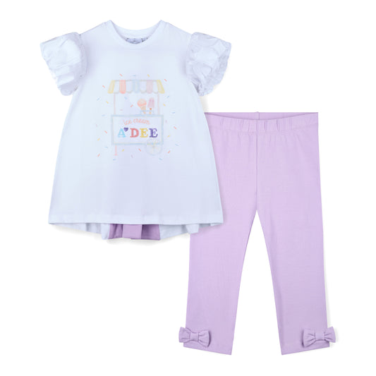 PRE ORDER ADee Lilac Ice Cream Legging Set Skyler
