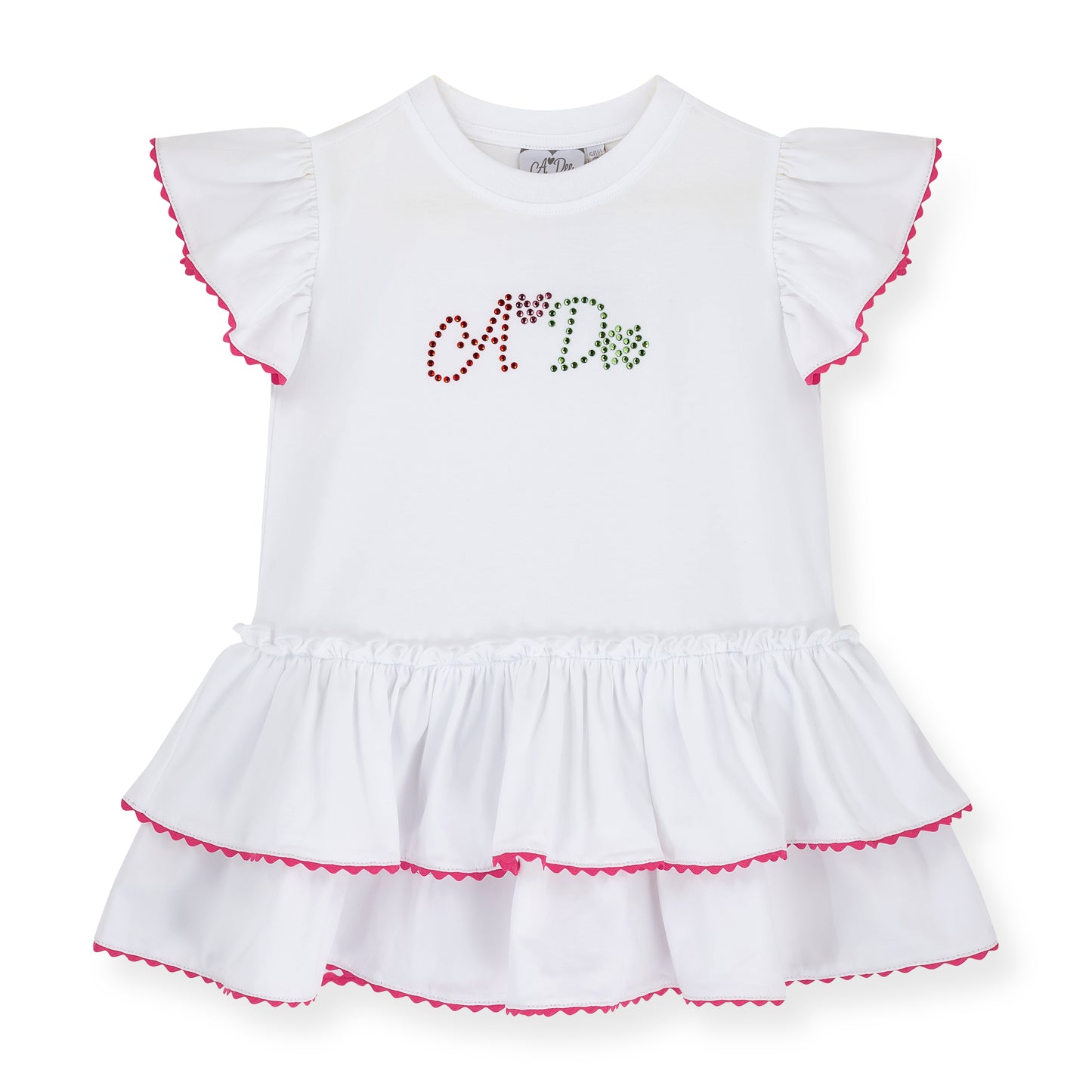 PRE ORDER ADee White Frill Legging Set Tallulah