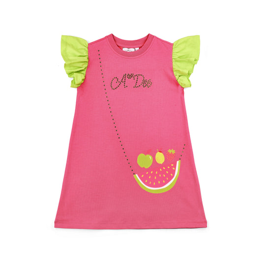 PRE ORDER ADee Bright Pink Handbag Dress Tegan