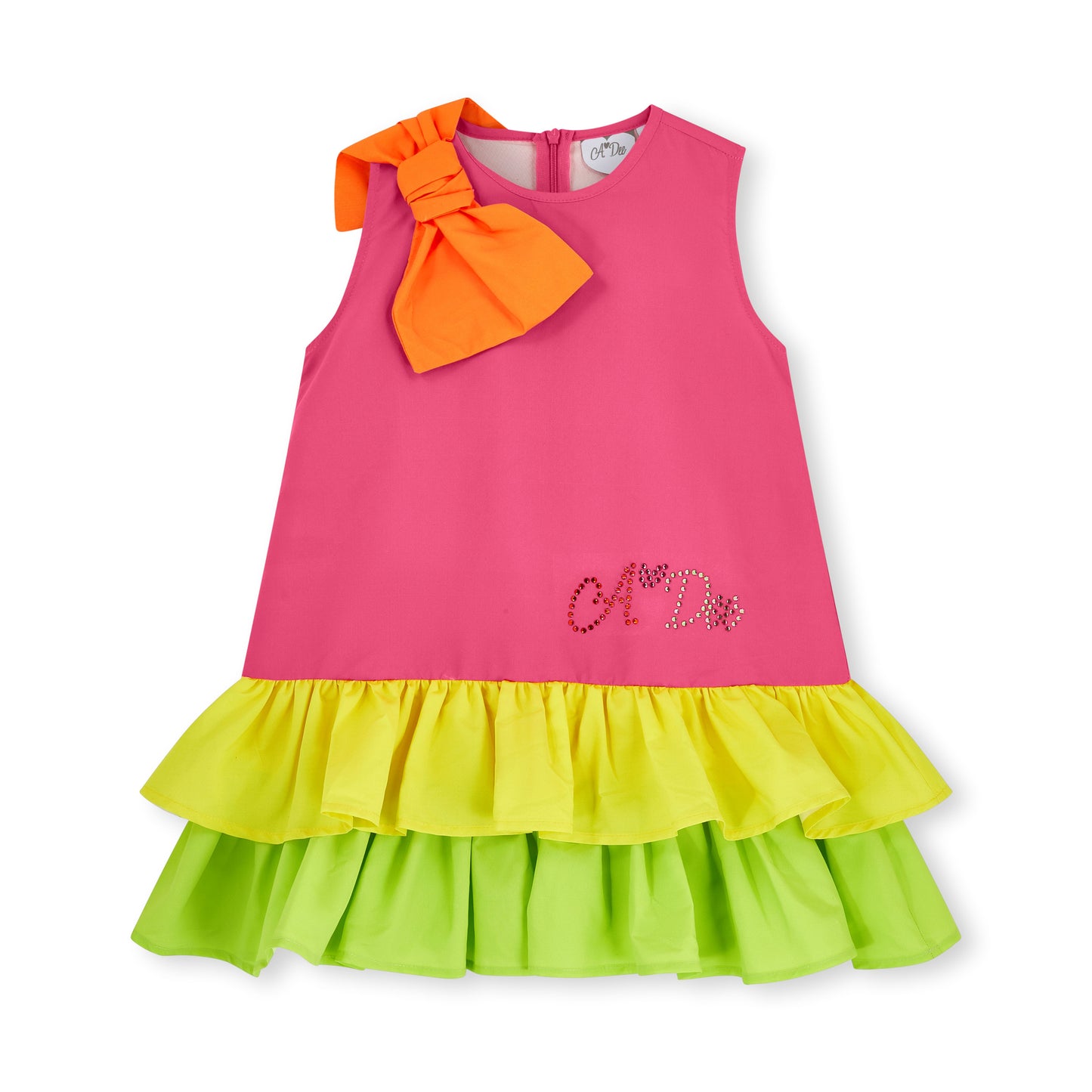 PRE ORDER ADee Bright Pink Colour Block Dress Trudy