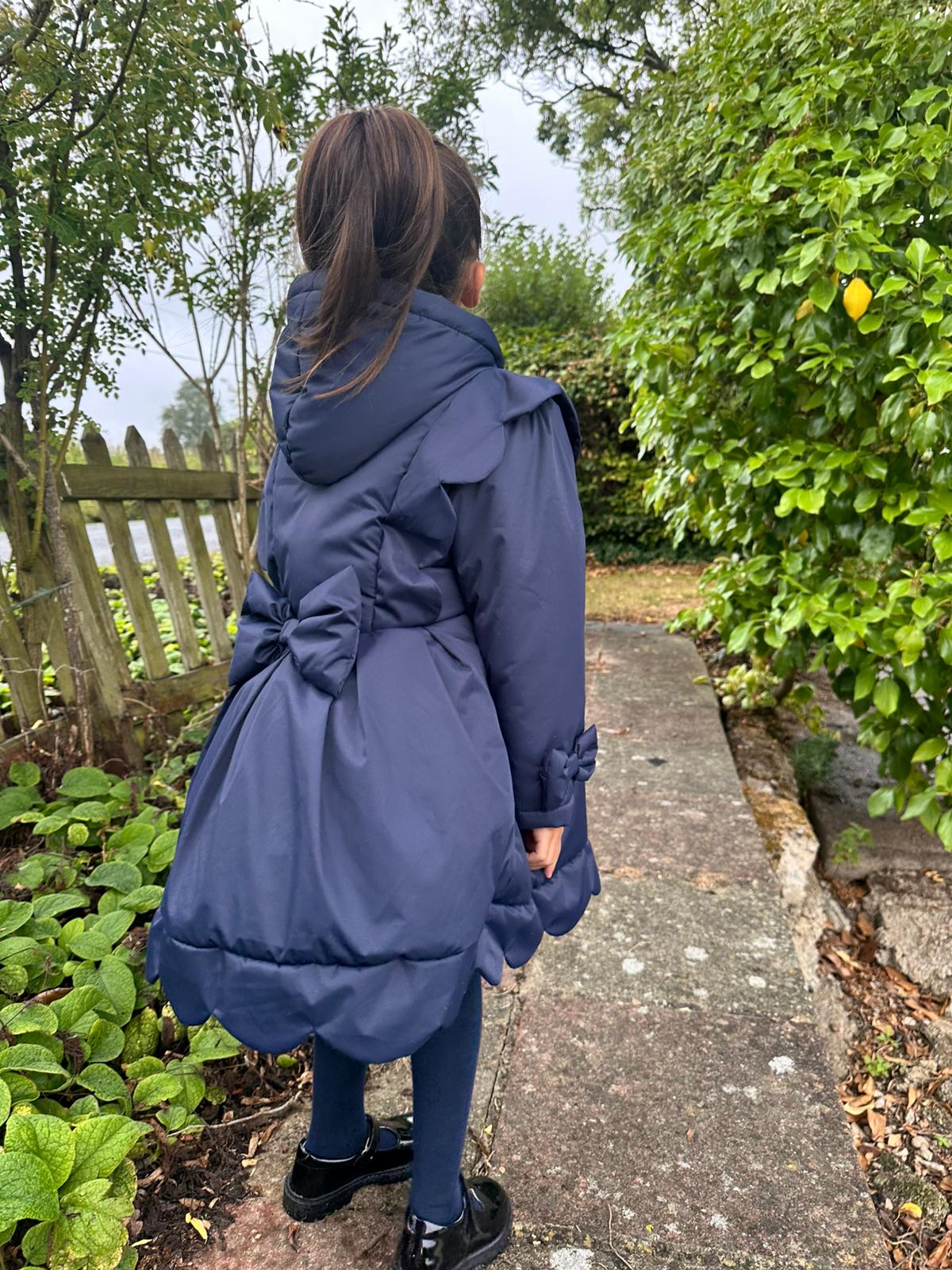 PRE ORDER Love & Learn Girls Navy Scalloped Jacket