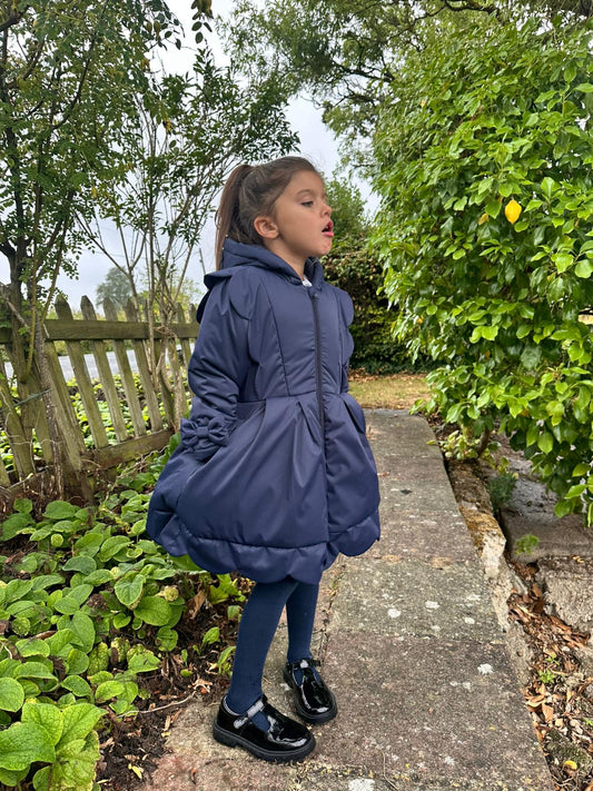 PRE ORDER Love & Learn Girls Navy Scalloped Jacket