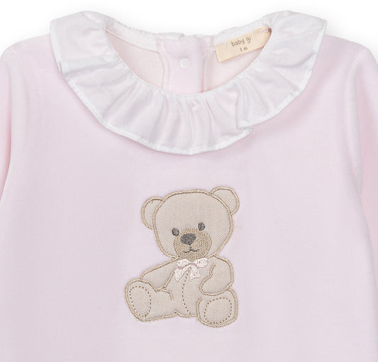 PRE ORDER Baby Gi Pink Sweet Teddy Babygrow ST501G