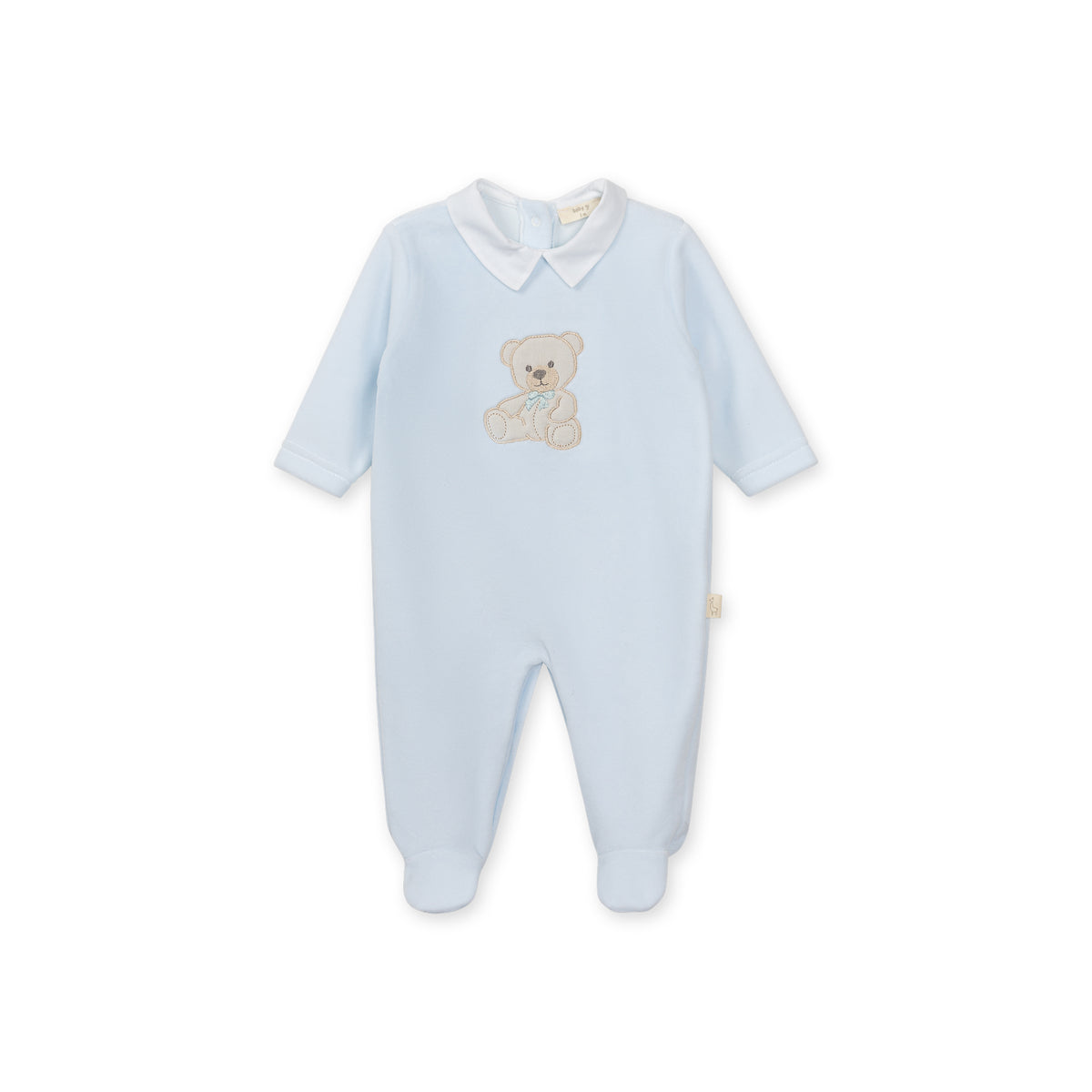 PRE ORDER Baby Gi Blue Teddy Velour Babygrow ST50B