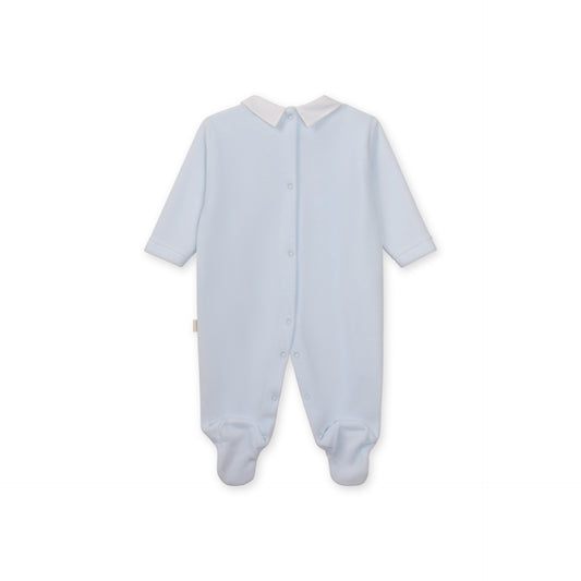 PRE ORDER Baby Gi Blue Teddy Velour Babygrow ST50B