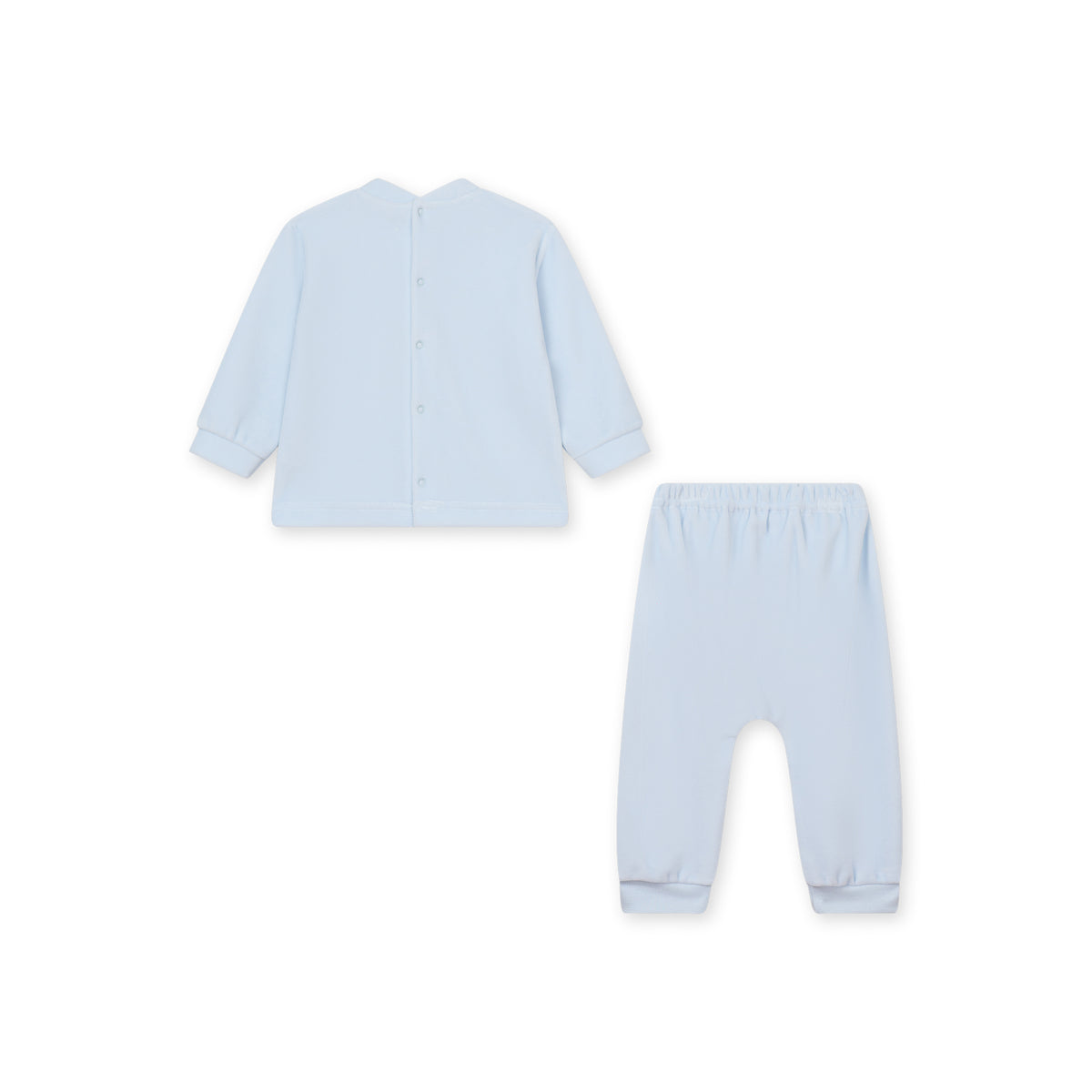 PRE ORDER Baby Gi Blue Teddy Velour Two Piece Set ST55B