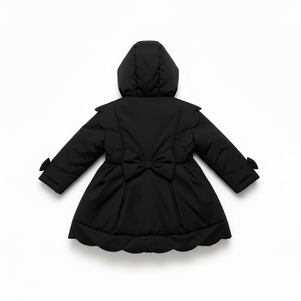 PRE ORDER Love & Learn Girls Black Scalloped Jacket