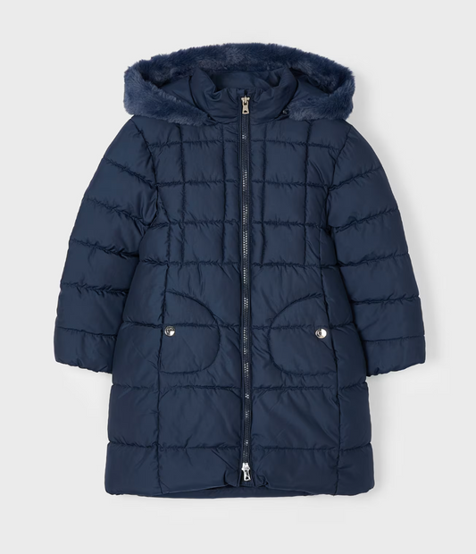 Mayoral Girls Navy Coat 4490