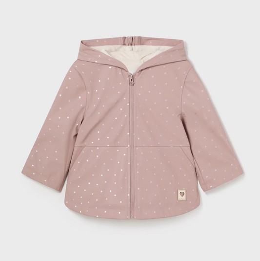 Mayoral Baby Girls Beige Sparkle Raincoat 2486