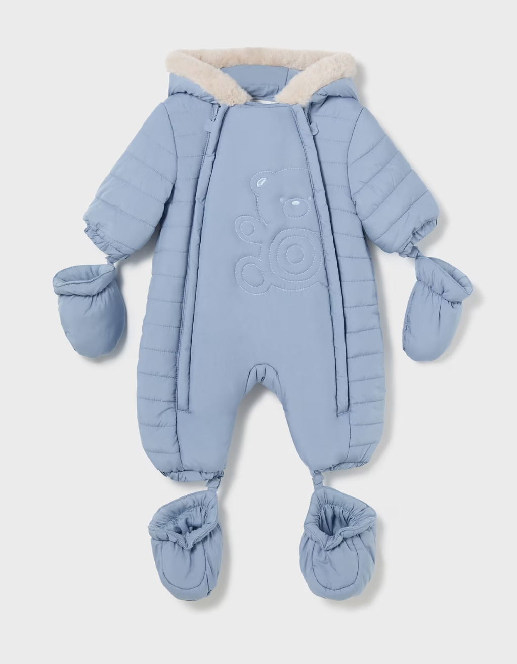 Mayoral Baby Boys Blue Microfiber Snowsuit 2620