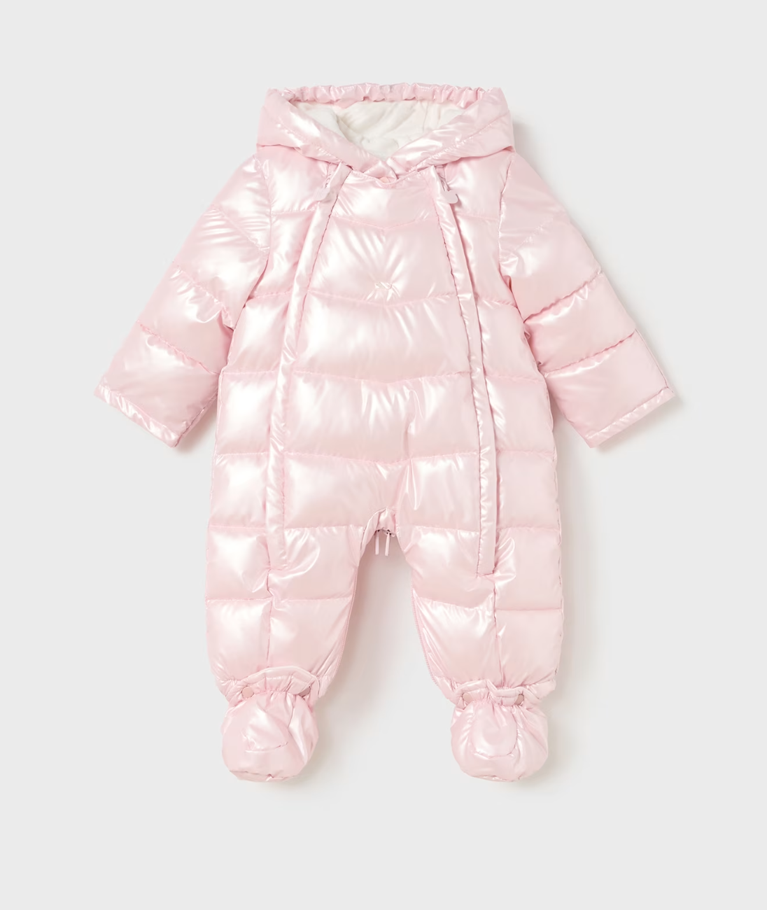 Mayoral Baby Girls Pink Metallic Snowsuit 2607