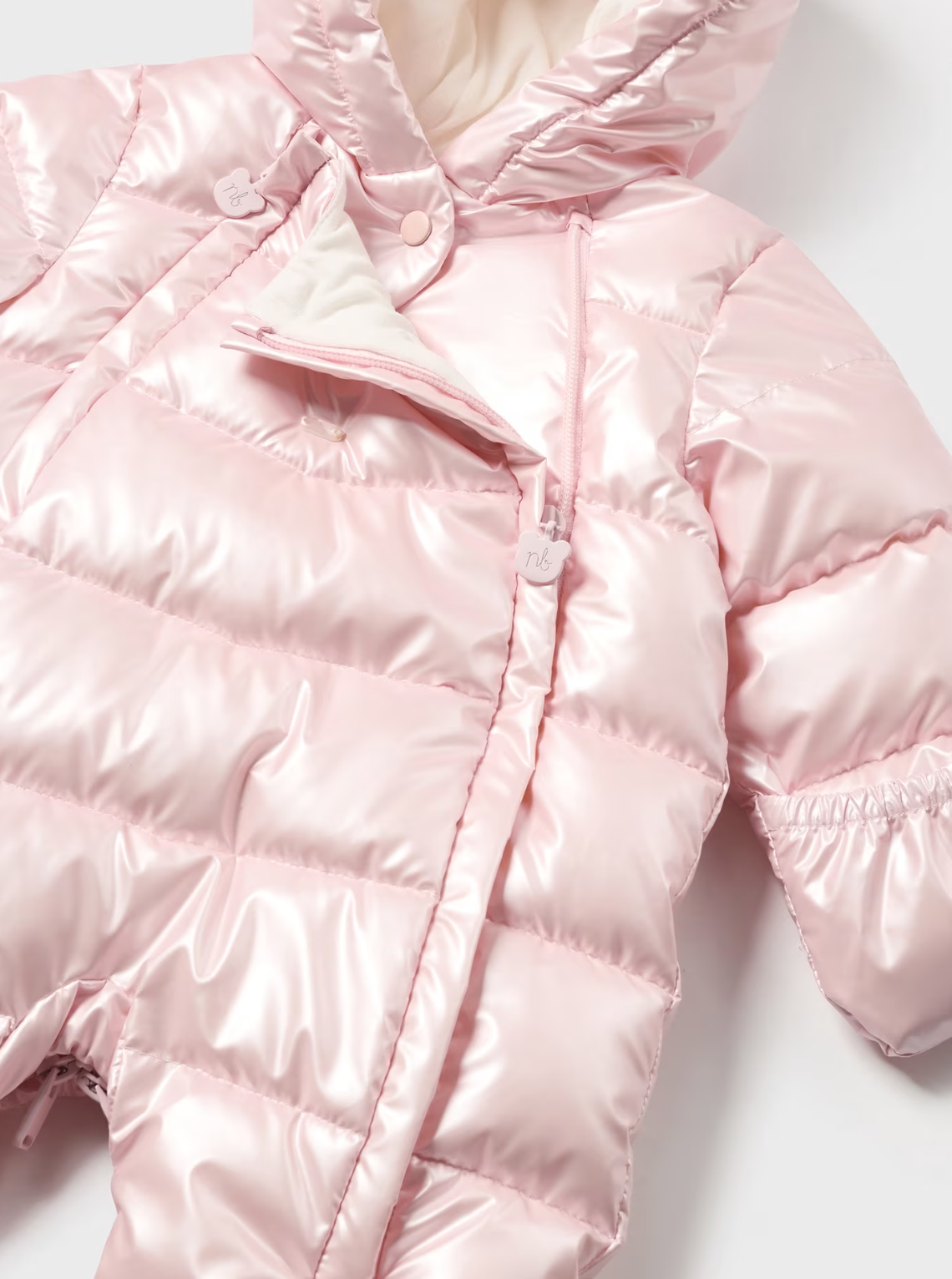 Mayoral Baby Girls Pink Metallic Snowsuit 2607