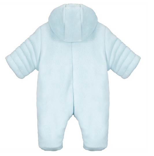 Emile Et Rose Blue Fleece Teddy Pramsuit Abel