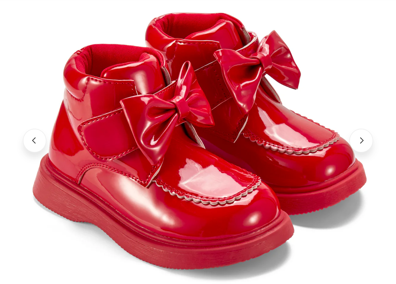 Little A Red Bow Patent Boot Bowe