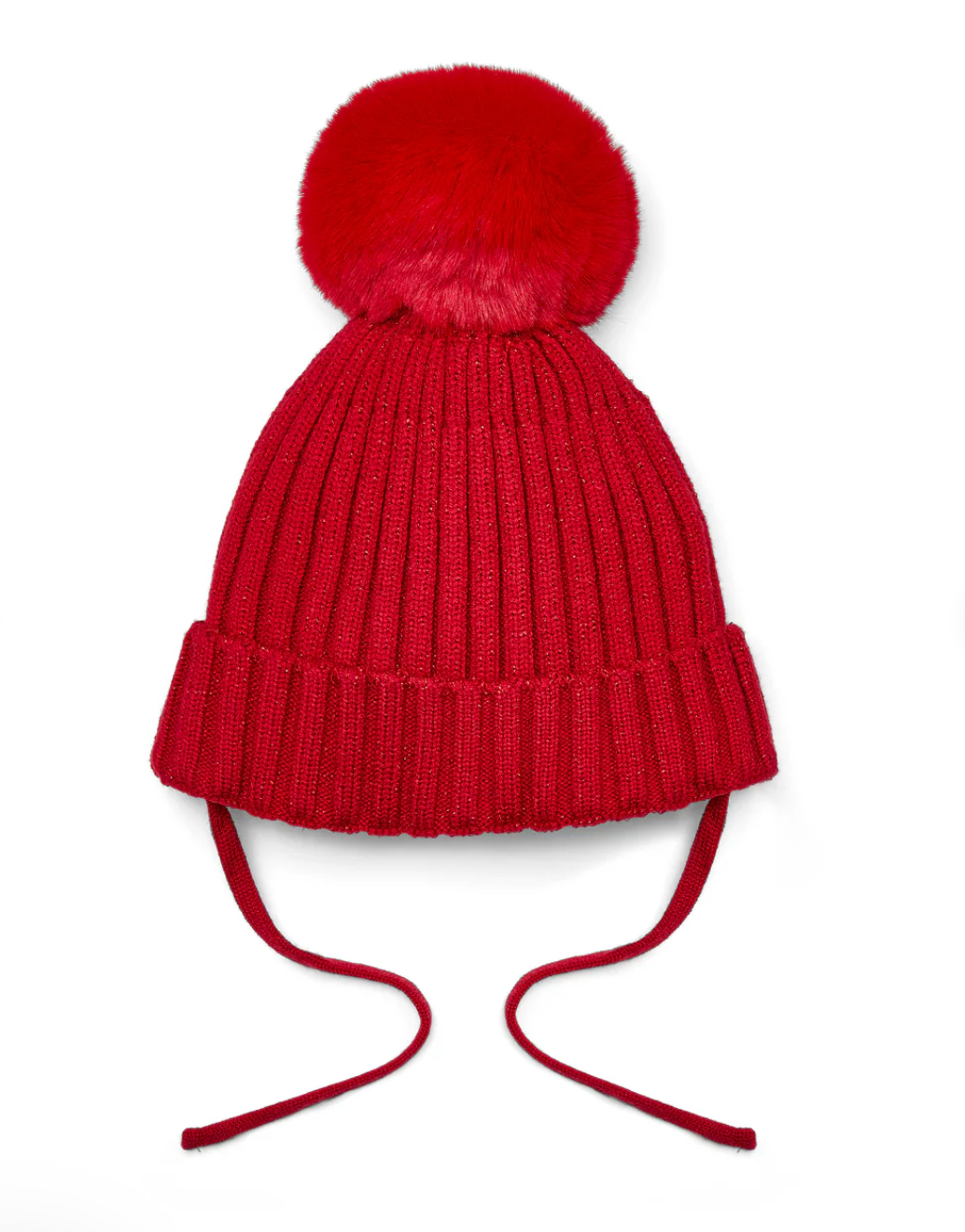 Little A Red Pom Pom Hat Kamila