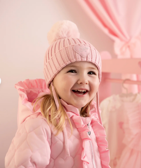 Little A Pink Pom Pom Hat Kamila