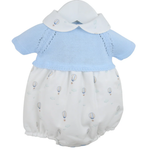 PEX Baby Boy Blue Air Balloon Romper