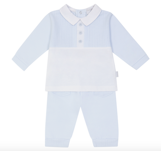 PRE ORDER Pastels & Co Boys Blue Polo Tracksuit Hal