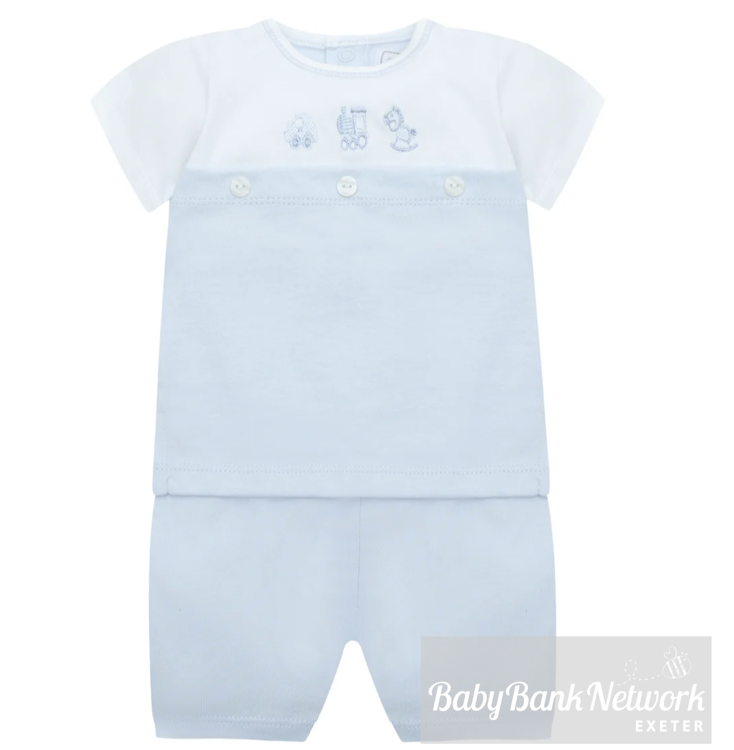 Emilie Et Rose Boys Blue Summer Short Set Lyle