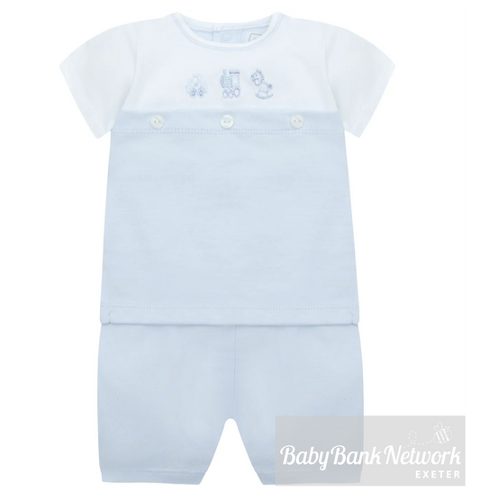 Emilie Et Rose Boys Blue Summer Short Set Lyle