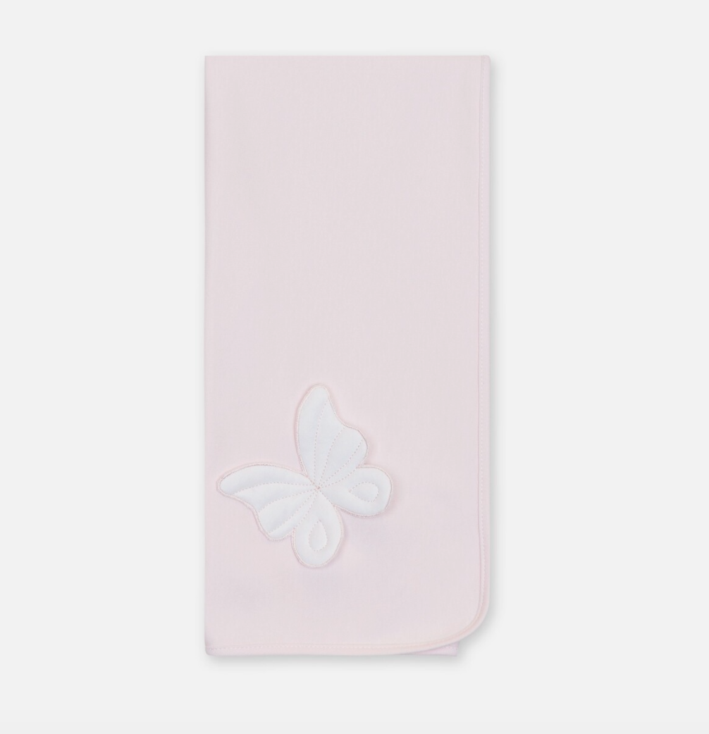 Baby Gi Girls Pink Butterfly Burp Cloth BT10G