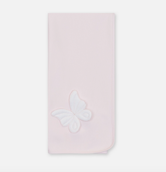 Baby Gi Girls Pink Butterfly Burp Cloth BT10G