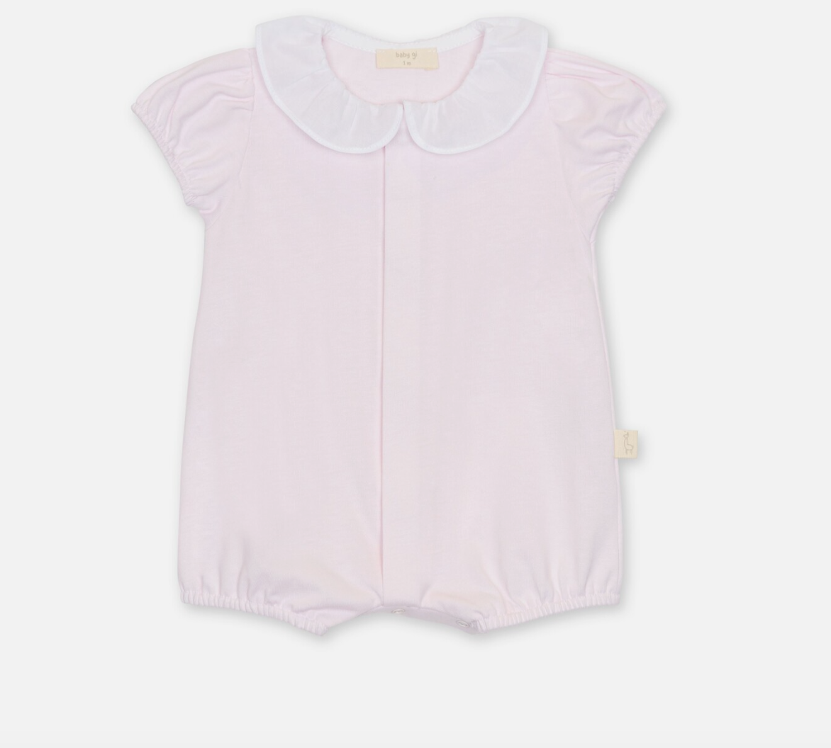 Baby Gi Girls Pink Butterfly Romper BT46G