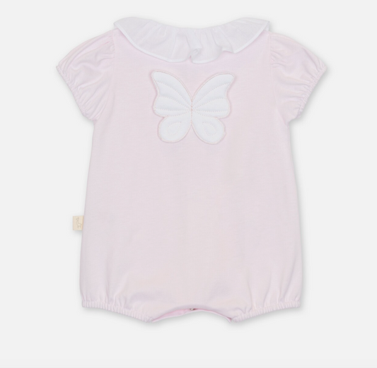 Baby Gi Girls Pink Butterfly Romper BT46G