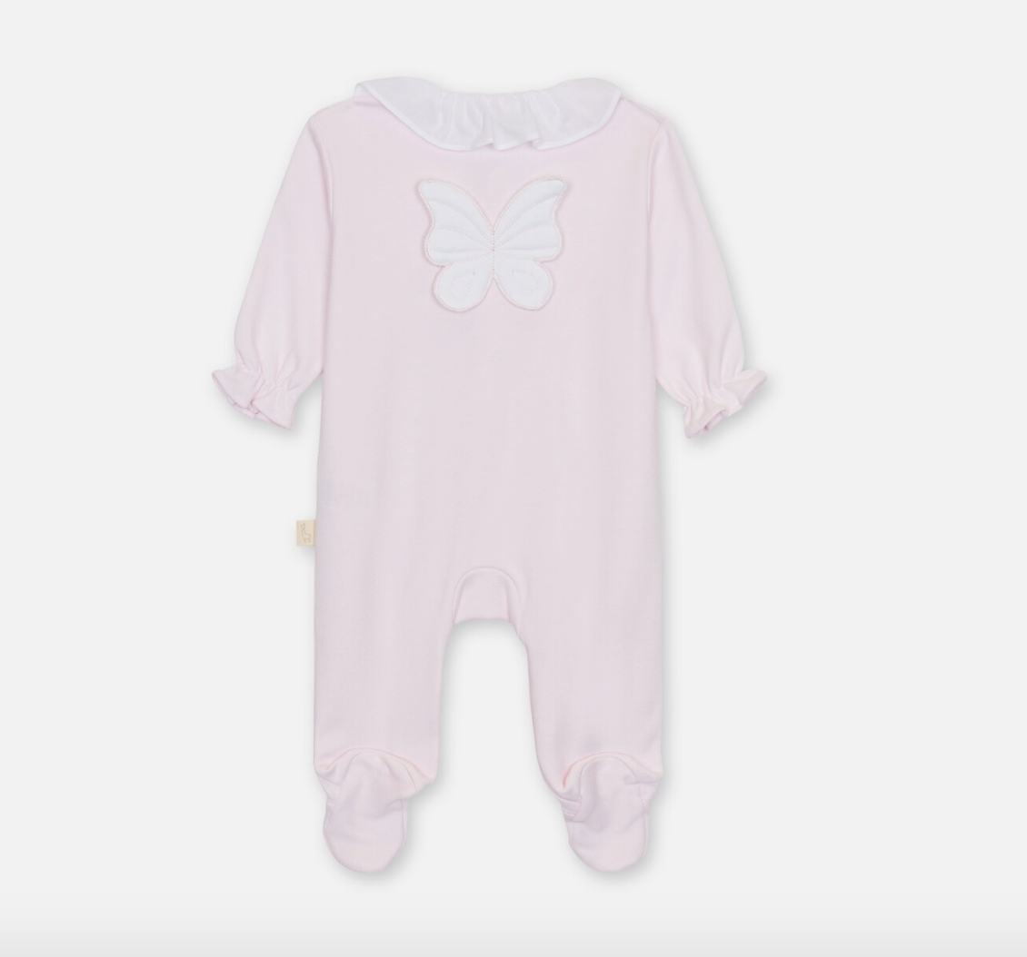 Baby Gi Girls Pink Butterfly Babygrow BT53G