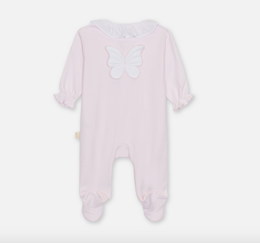 Baby Gi Girls Pink Butterfly Babygrow BT53G