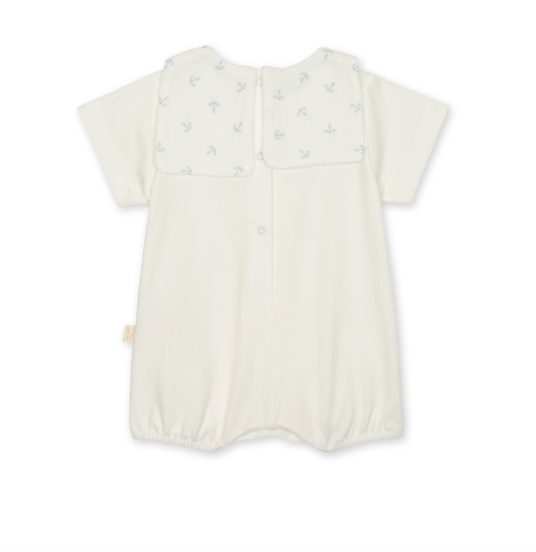 Baby Gi Boys Ivory Anchor Romper AN45B
