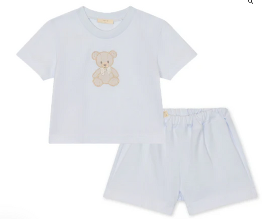 Baby Gi Blue Teddy & Me Short Set TM70B