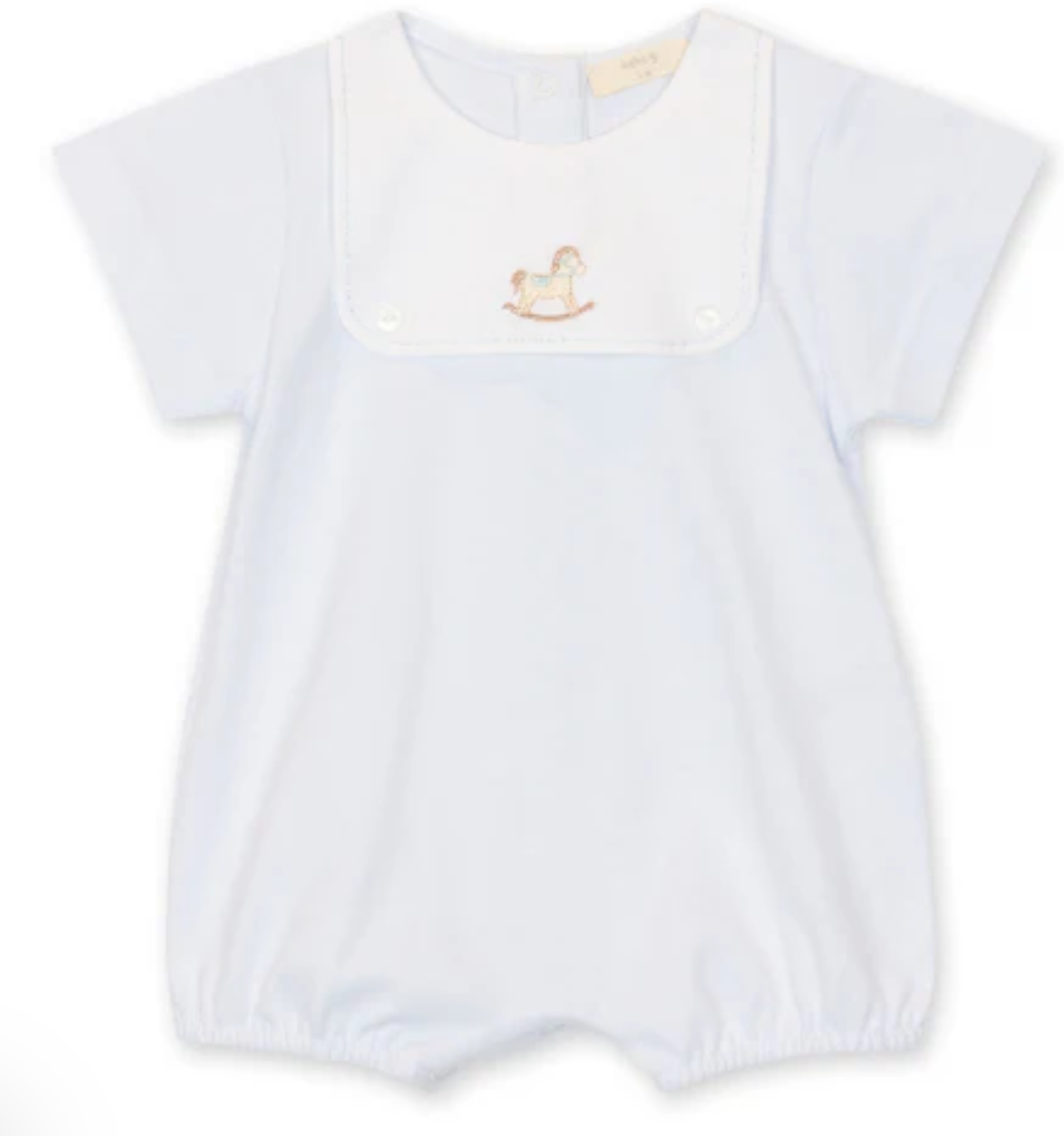 Baby Gi Blue Rocking Horse Romper RH46B