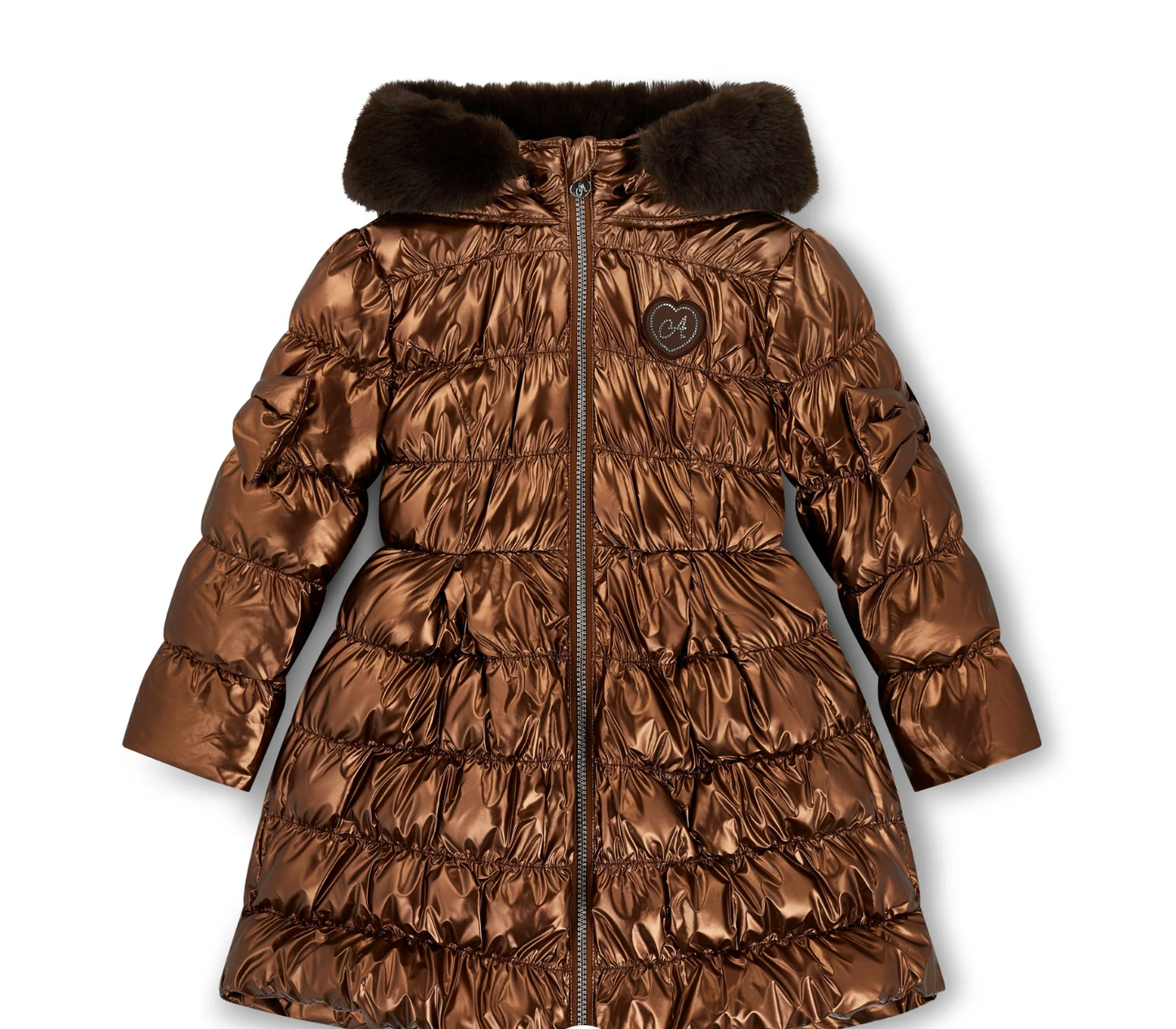 ADee Chocolate Brown Metallic Jacket Montana