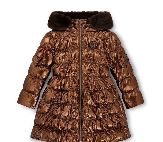 ADee Chocolate Brown Metallic Jacket Montana