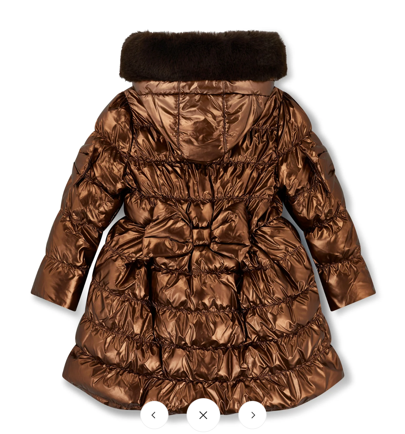 ADee Chocolate Brown Metallic Jacket Montana