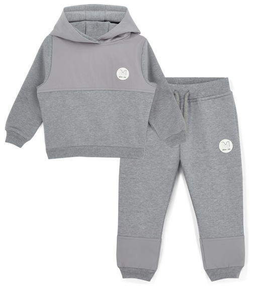 PRE ORDER Mitch & Son Grey Hooded Tracksuit Tobias