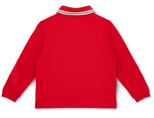 PRE ORDER Mitch & Son Red Long Sleeve Polo Timmy