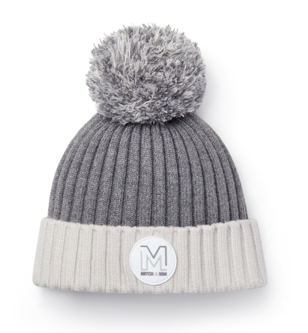PRE ORDER Mitch & Son Grey Knitted Pom Hat Ted