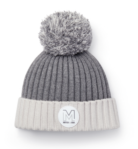 PRE ORDER Mitch & Son Grey Knitted Pom Hat Ted