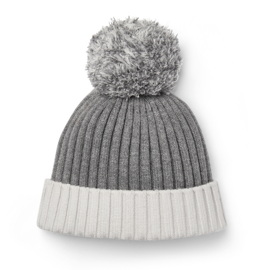 PRE ORDER Mitch & Son Grey Knitted Pom Hat Ted