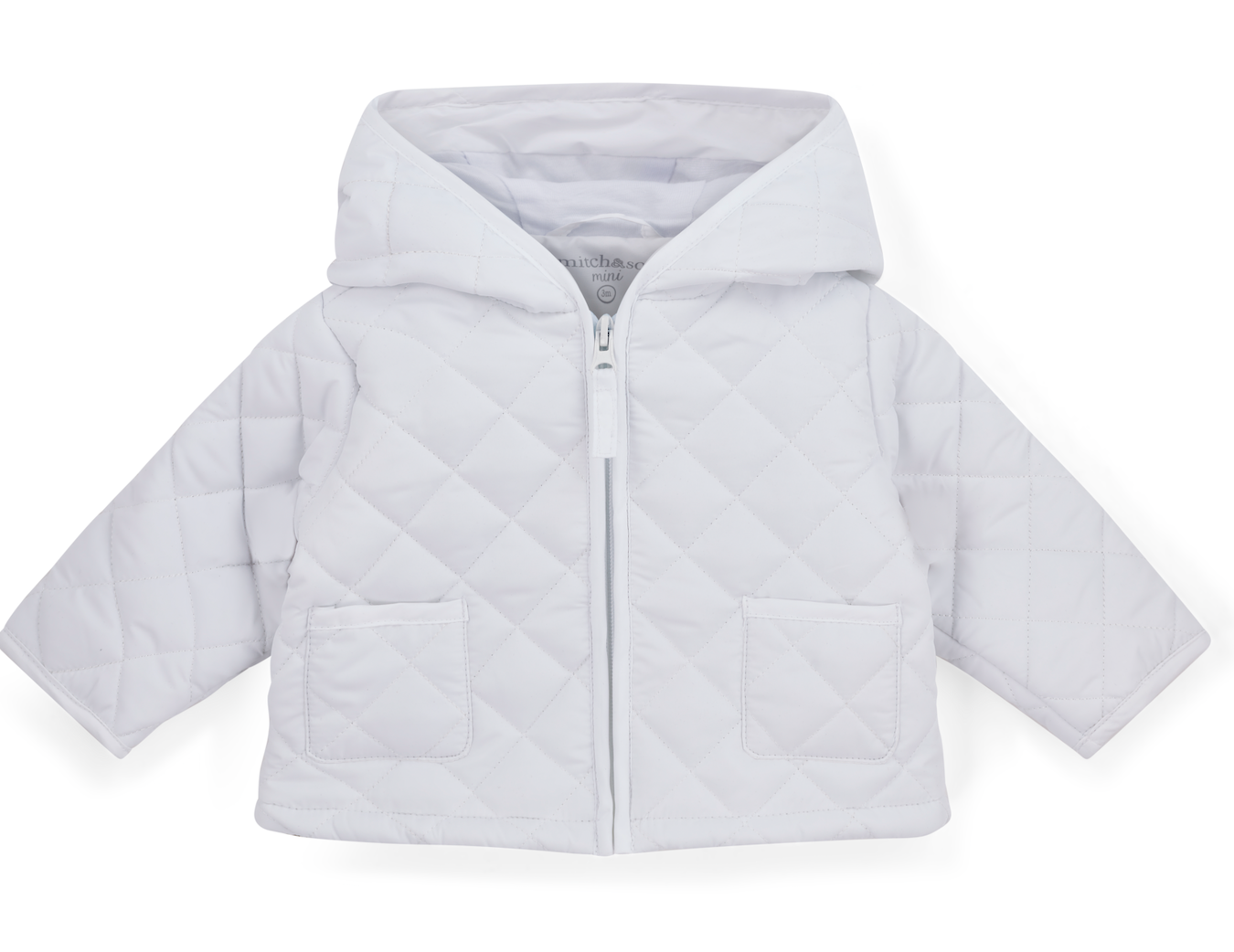PRE ORDER Mitch & Son Mini White Quilted Jacket Zain