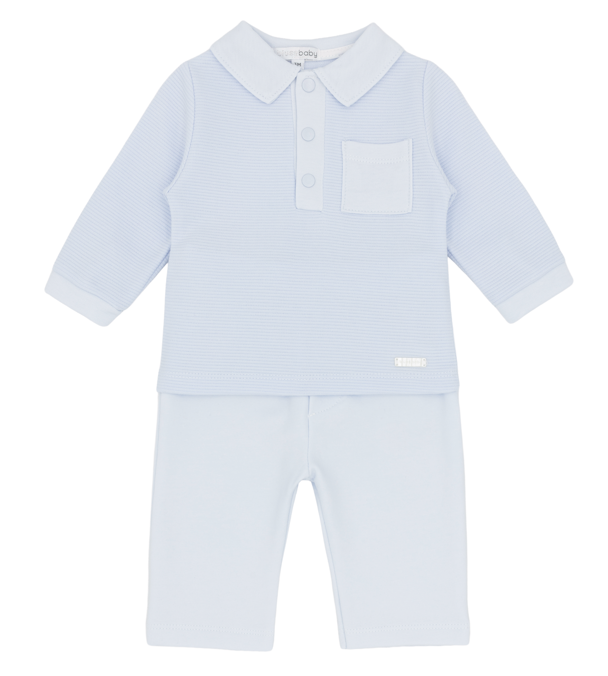 Blues Baby Boys Blue Polo & Trouser Set BB3227