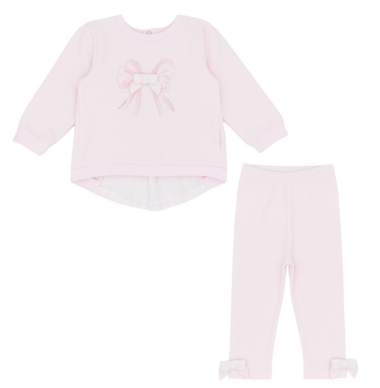PRE ORDER Pastels & Co Girls Pink Legging Set Lainey