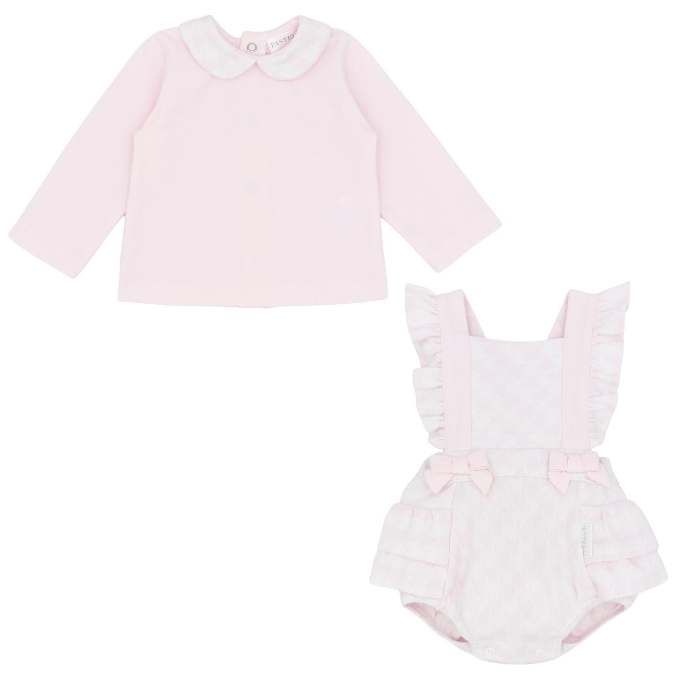 PRE ORDER Pastels & Co Girls Pink Romper Set Morgane